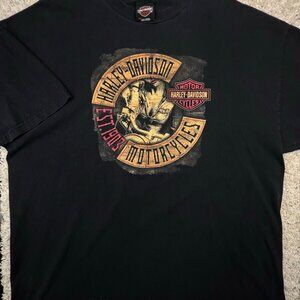 Harley Davidson Buckeye Dayton Ohio Black T Shirt Short Sleeve 3XL Men 1903